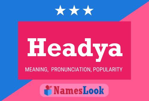 Headya Name Poster