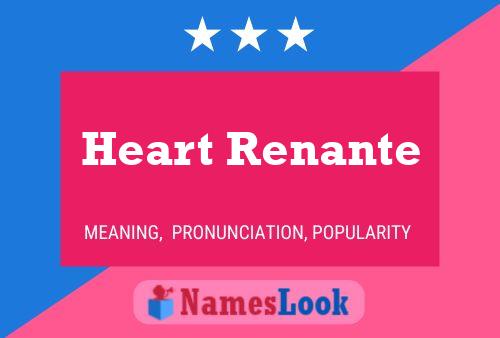 Heart Renante Name Poster