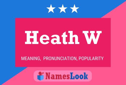 Heath W Name Poster