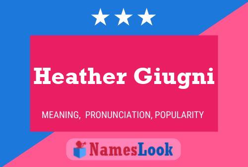 Heather Giugni Name Poster