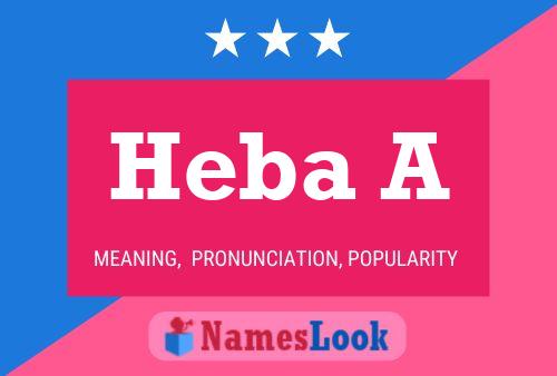 Heba A Name Poster