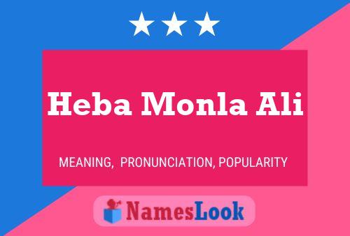 Heba Monla Ali Name Poster