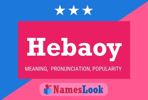 Hebaoy Name Poster