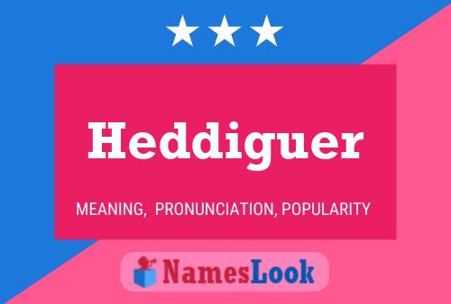 Heddiguer Name Poster