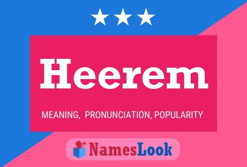 Heerem Name Poster