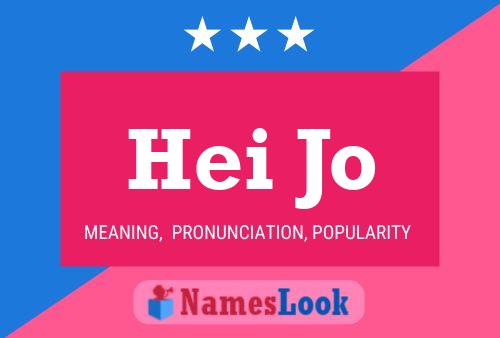 Hei Jo Name Poster