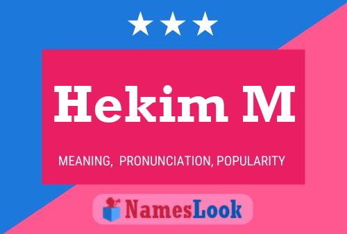 Hekim M Name Poster