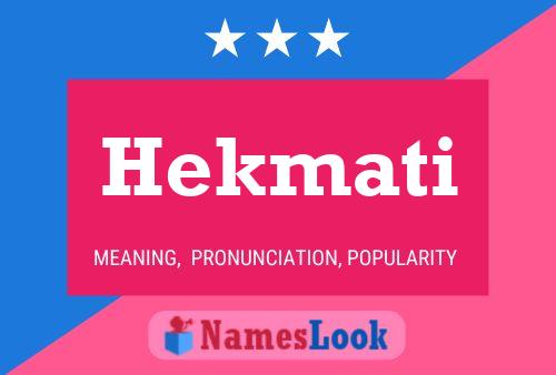 Hekmati Name Poster