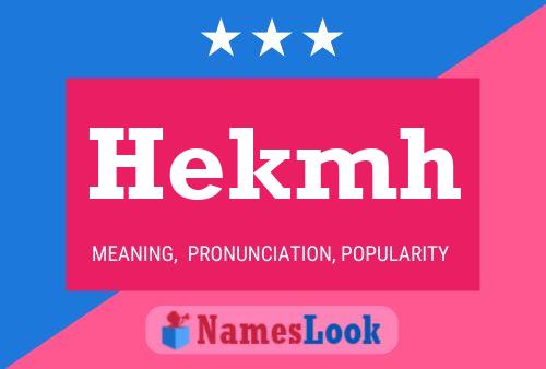 Hekmh Name Poster