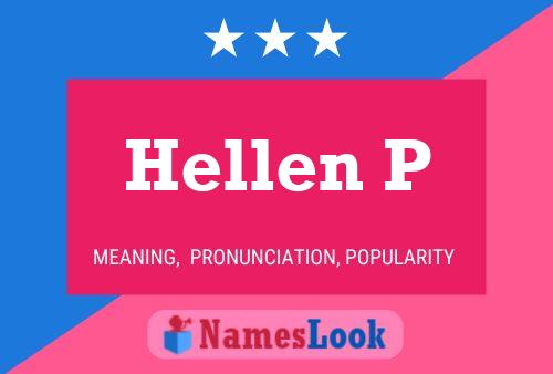 Hellen P Name Poster