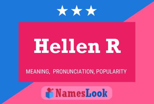 Hellen R Name Poster