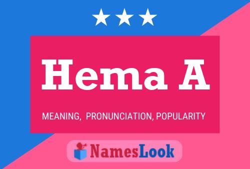 Hema A Name Poster