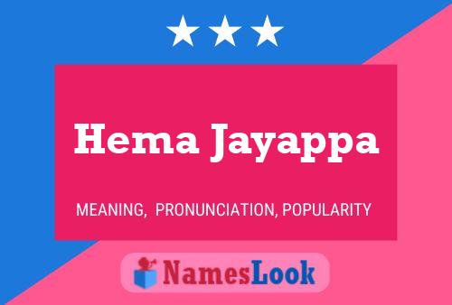 Hema Jayappa Name Poster