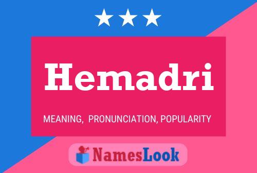 Hemadri Name Poster