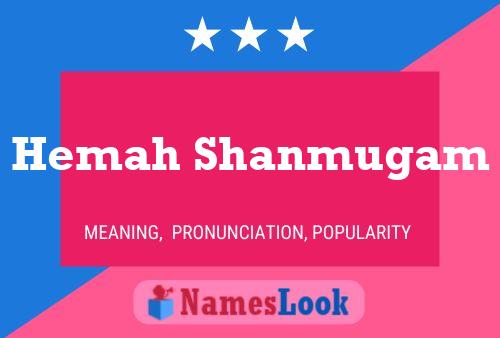 Hemah Shanmugam Name Poster