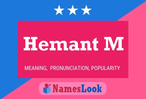 Hemant M Name Poster