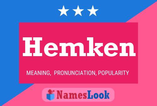 Hemken Name Poster