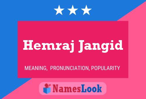 Hemraj Jangid Name Poster