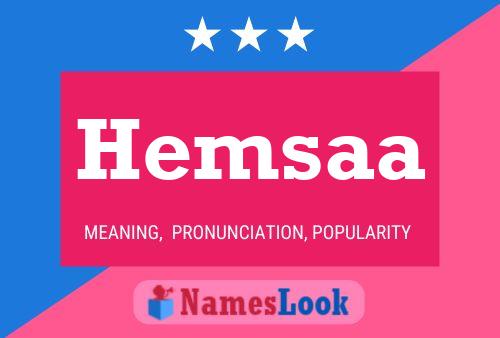 Hemsaa Name Poster