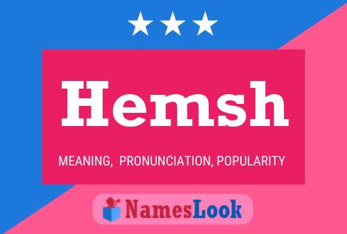 Hemsh Name Poster