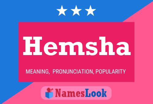 Hemsha Name Poster