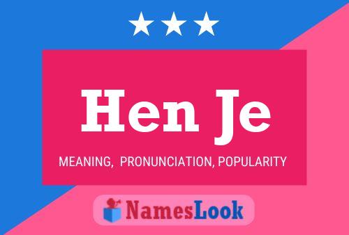 Hen Je Name Poster