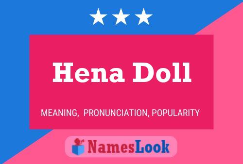 Hena Doll Name Poster