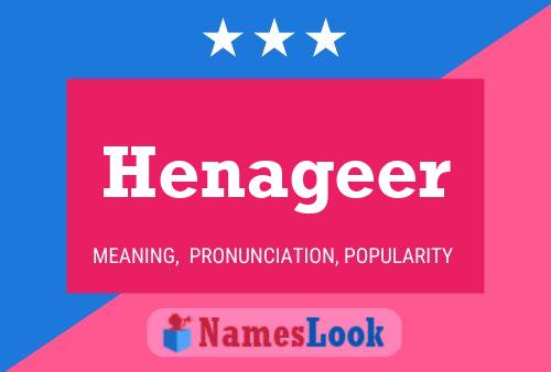 Henageer Name Poster