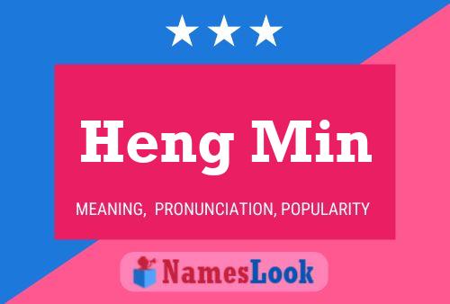 Heng Min Name Poster