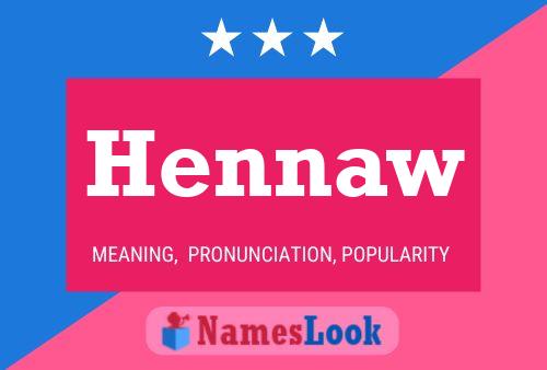 Hennaw Name Poster