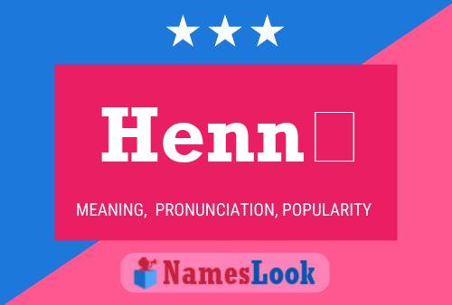 Henný Name Poster