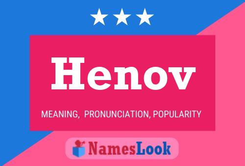 Henov Name Poster