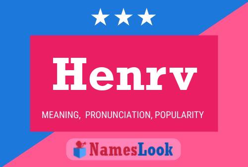 Henrv Name Poster