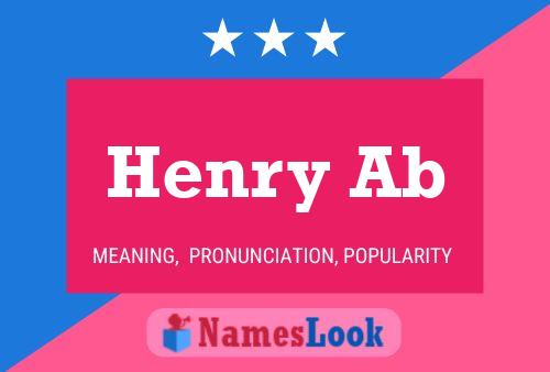 Henry Ab Name Poster