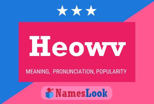 Heowv Name Poster