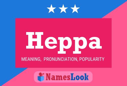 Heppa Name Poster