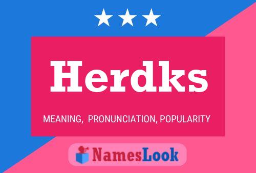 Herdks Name Poster