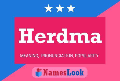 Herdma Name Poster