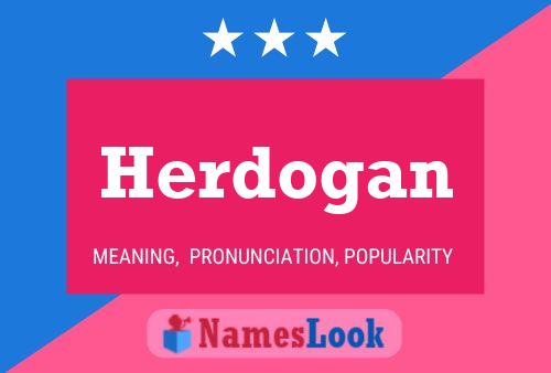 Herdogan Name Poster