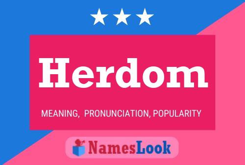 Herdom Name Poster