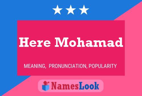 Here Mohamad Name Poster