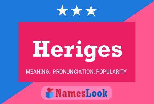 Heriges Name Poster