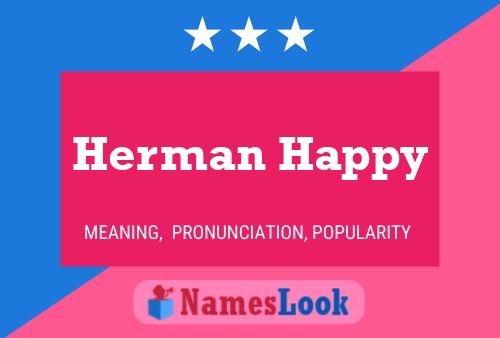 Herman Happy Name Poster