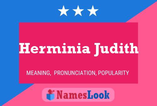 Herminia Judith Name Poster