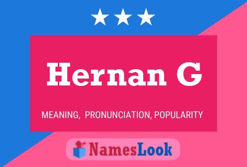 Hernan G Name Poster