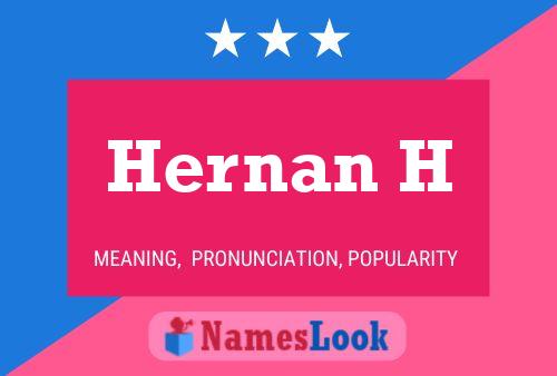 Hernan H Name Poster