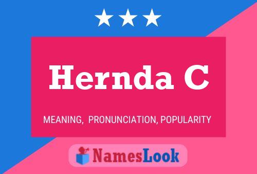 Hernda C Name Poster