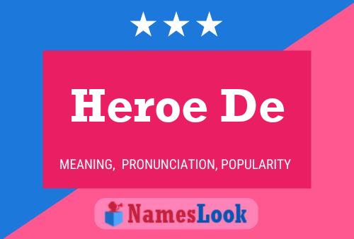 Heroe De Name Poster