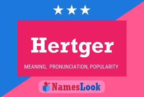 Hertger Name Poster