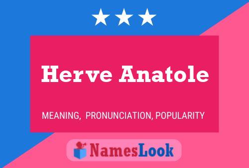 Herve Anatole Name Poster